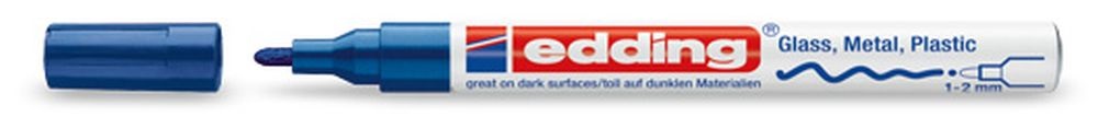 Edding 751 1-2mm kék lakkmarker