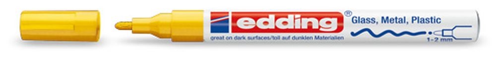 Edding 751 1-2mm sárga lakkmarker