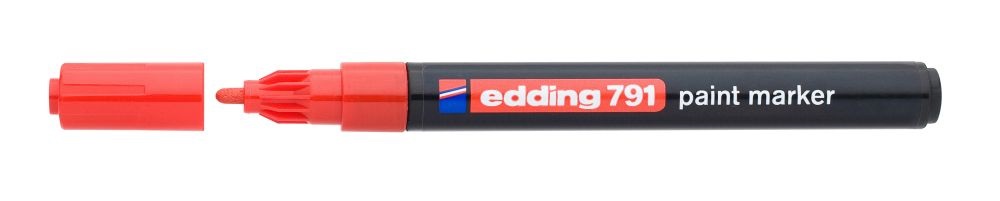 Edding 791 1-2mm piros lakkmarker