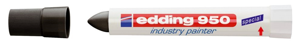 Edding 950 fekete permanent ipari jelölőkréta