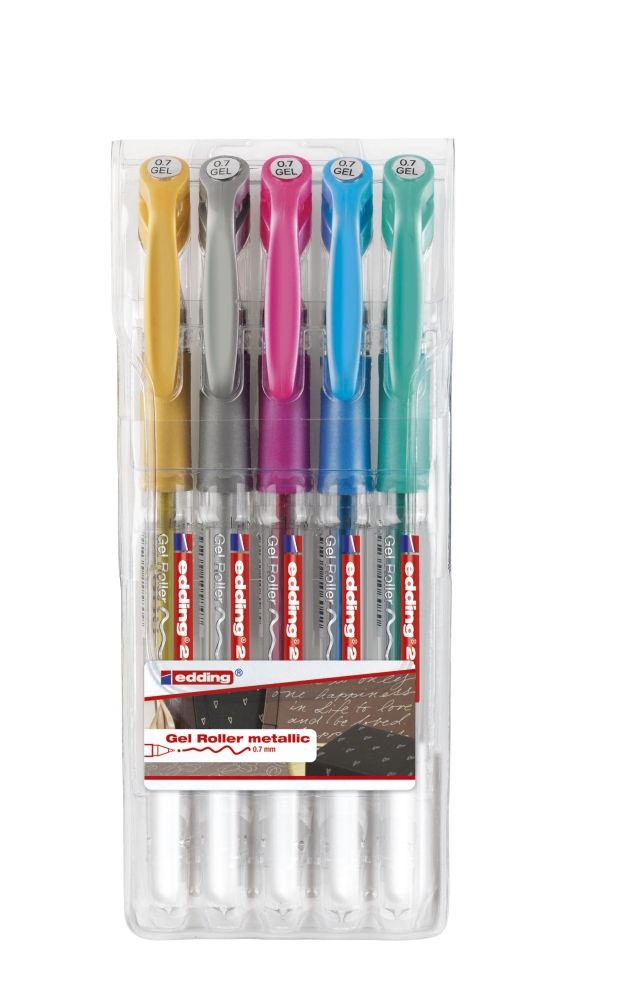 Edding Metallic 2185 5db-os vegyes színű zseléstoll