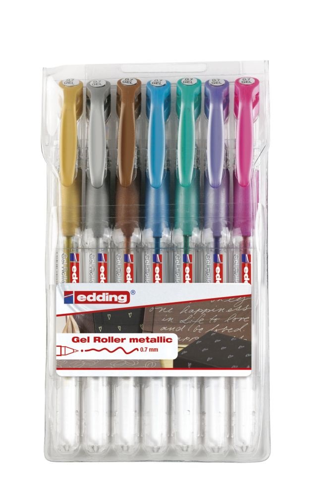 Edding Metallic 2185 7db-os vegyes színű zseléstoll