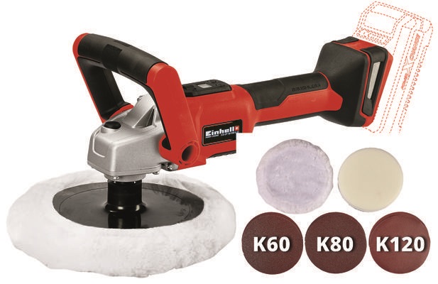 Einhell 2093320 PXC CE-CP 18/180 Li E-Solo akku és töltő nélkül akkumulátoros polírozó