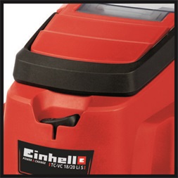 Einhell 2347130 PXC TC-VC 18/20 Li S-Solo akku és töltő nélkül akkumulátoros száraz-nedves porszívó