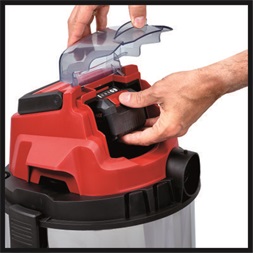 Einhell 2347130 PXC TC-VC 18/20 Li S-Solo akku és töltő nélkül akkumulátoros száraz-nedves porszívó