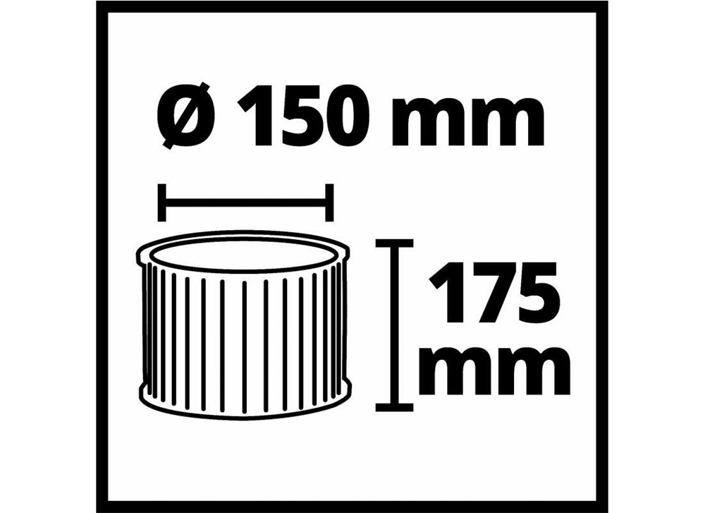 Einhell 2351126 L porosztályhoz redős szűrőbetét