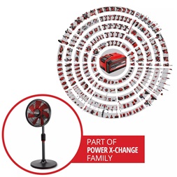 Einhell 3408071 GE-CF 18/320 P Li-Solo akku és töltő nélkül akkumulátoros ventillátor