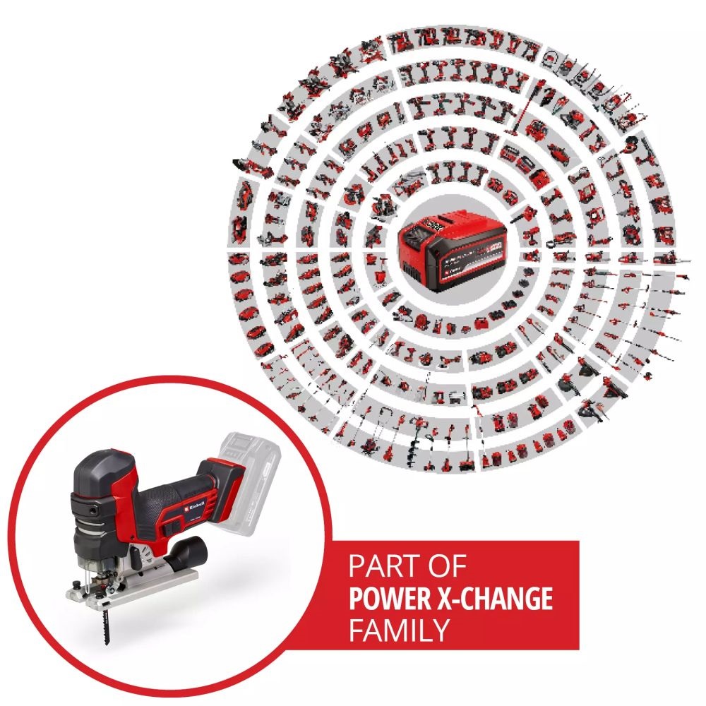 Einhell 4321265 TP-JST 18/135 Li BL – Solo akku és töltő nélkül akkumulátoros dekopírfűrész