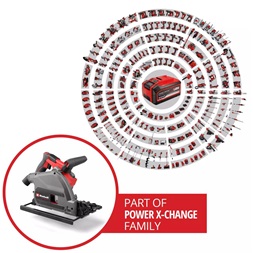 Einhell 4331400 TP-PS 18/165 Li BL – Solo akku és töltő nélkül akkumulátoros merülő körfűrész