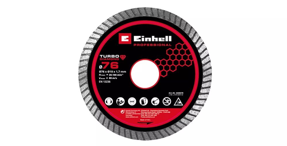 Einhell 4440470 76 mm x 1,7 gyémánt vágókorong