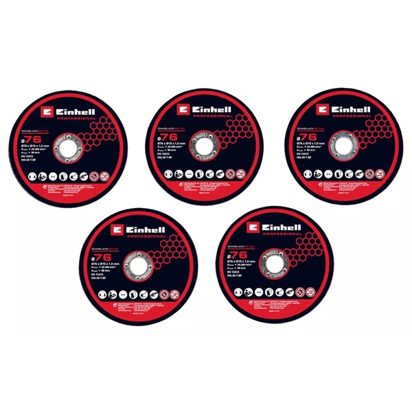 Einhell 4440471  76 mm (5db) vágókorong szett