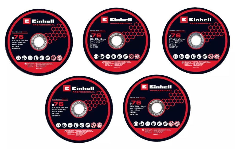 Einhell 4440471  76 mm (5db) vágókorong szett