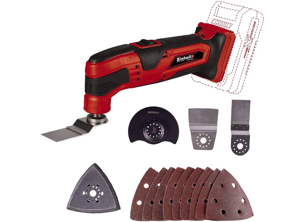 Einhell 4465170 PXC TC-MG 18 Li-Solo akku és töltő nélkül akkumulátoros multicsiszoló