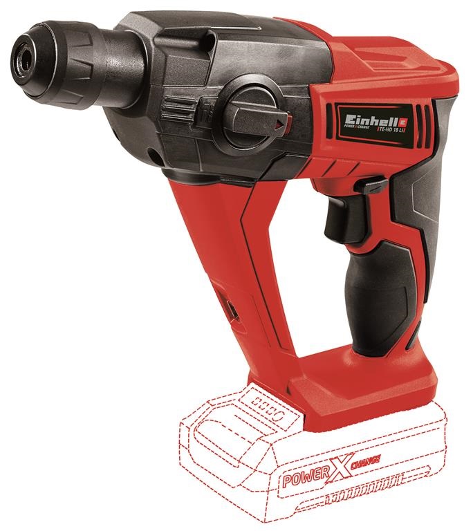 Einhell 4513812 PXC TE-HD 18 Li-Solo akku és töltő nélkül akkumulátoros fúrókalapács (Újracsomagolt)