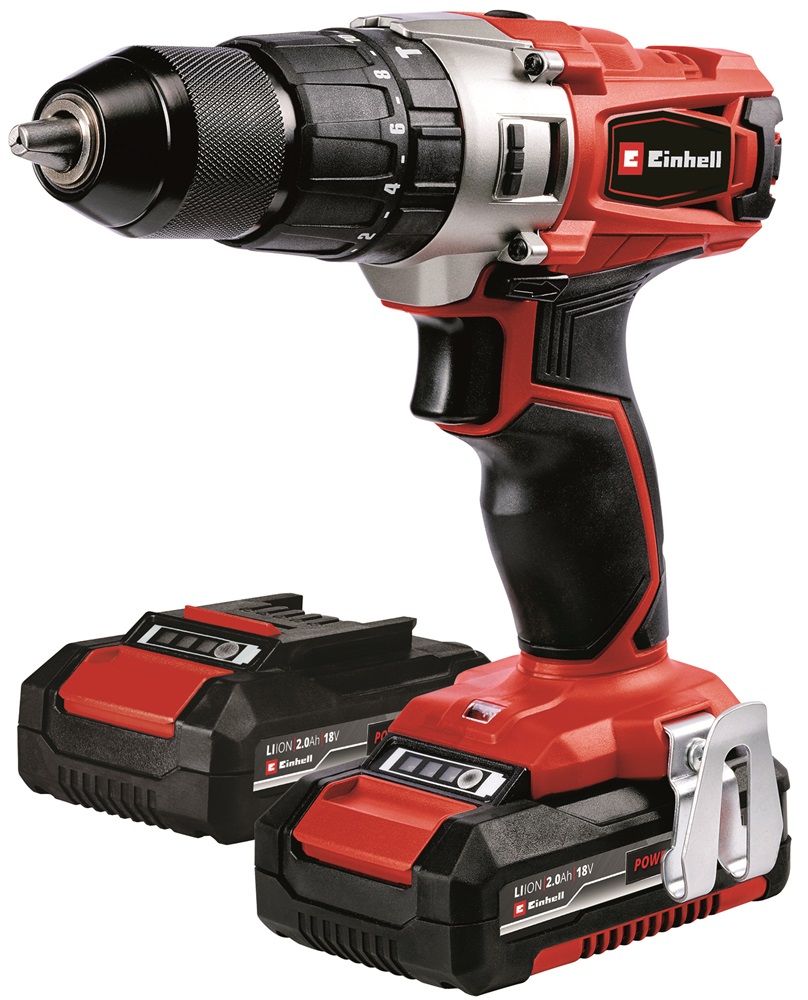 Einhell 4514221 TE-CD 18/2 Li-i +64 2x2Ah akkumulátoros ütvefúró-csavarozó szett
