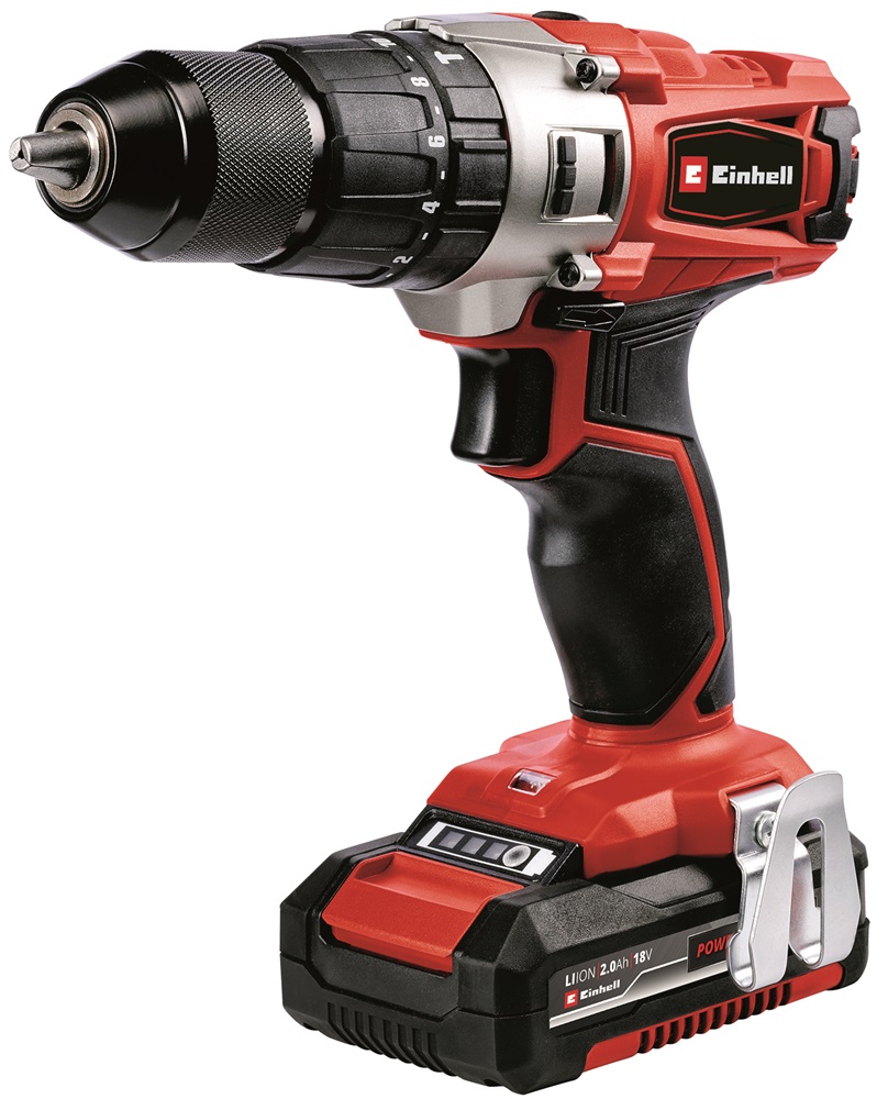 Einhell 4514221 TE-CD 18/2 Li-i +64 2x2Ah akkumulátoros ütvefúró-csavarozó szett