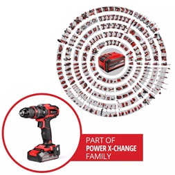 Einhell 4514287 TE-CD 18/44 Li-i (1x2,5Ah) akkumulátoros ütvefúró-csavarozó