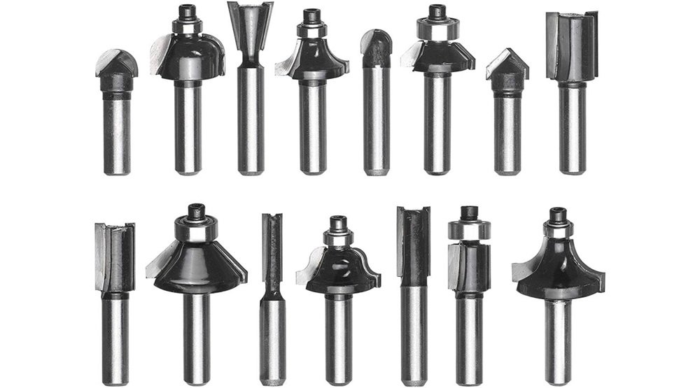 Einhell 49757291 felsőmaróhoz 8 mm 15 db-os marófej