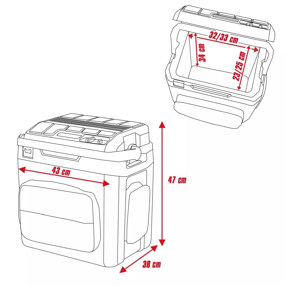 Einhell TE-COL 18/27 Li-Solo akkus hűtőláda
