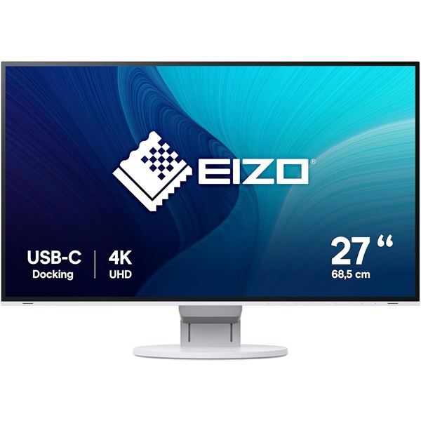 Eizo 27" EV2785-WT EcoView Ultra-Slim UHD IPS DP/HDMI/USB/USB-C fehér monitor