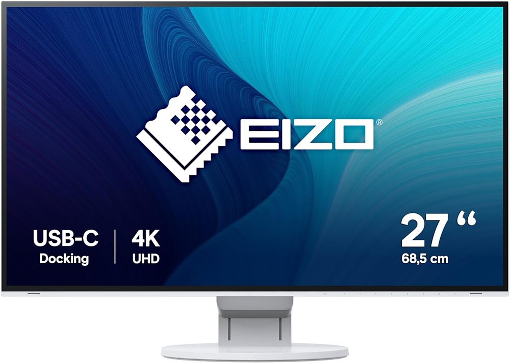 Eizo 27" EV2785-WT EcoView Ultra-Slim UHD IPS DP/HDMI/USB/USB-C fehér monitor