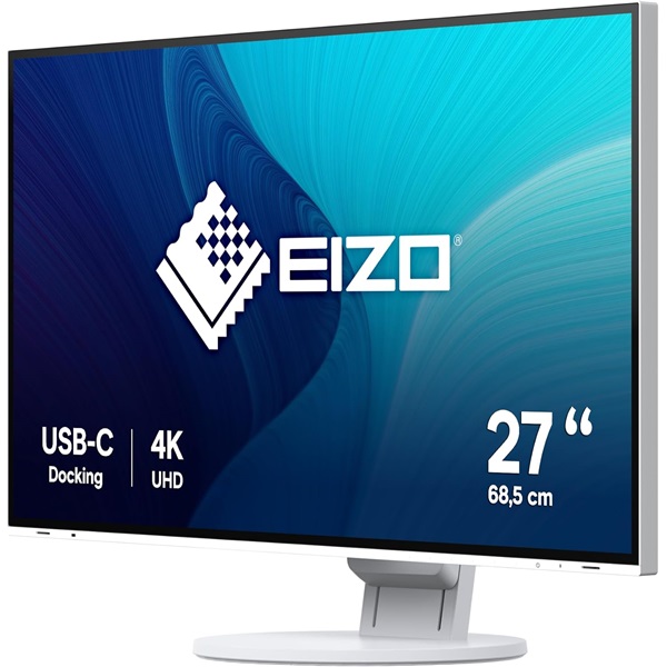 Eizo 27" EV2785-WT EcoView Ultra-Slim UHD IPS DP/HDMI/USB/USB-C fehér monitor
