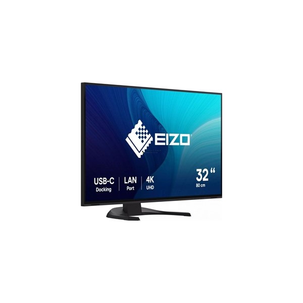 Eizo 32" EV3240X-BK EcoView 4K UHD IPS DP/HDMI/USB/USB-C/LAN fekete monitor