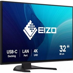 Eizo 32" EV3240X-BK EcoView 4K UHD IPS DP/HDMI/USB/USB-C/LAN fekete monitor