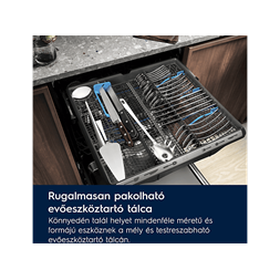 Electrolux EEC87400W , programok száma: 8, beépíthető, 14 terítékes mosogatógép 
