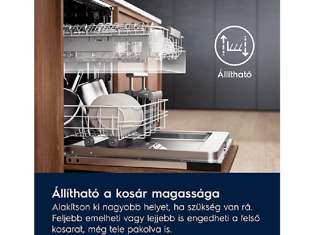 Electrolux EEM48300IX programok száma: 8, beépíthető, 14 terítékes mosogatógép 