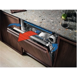 Electrolux EEM48320L fekete, programok száma: 8, beépíthető, 14 terítékes mosogatógép (Használt - B)