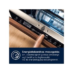 Electrolux EES48400L inox, programok száma: 8, beépíthető, 14 terítékes mosogatógép 
