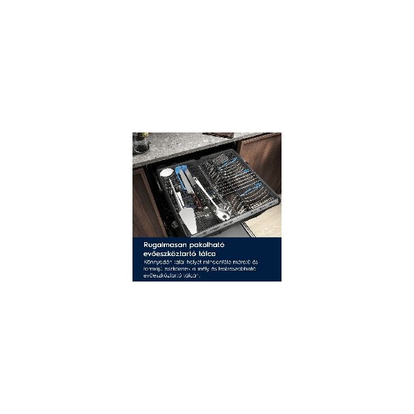Electrolux EES48400L inox, programok száma: 8, beépíthető, 14 terítékes mosogatógép 