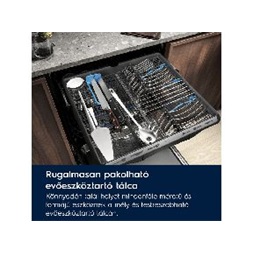 Electrolux EES48400L inox, programok száma: 8, beépíthető, 14 terítékes mosogatógép 