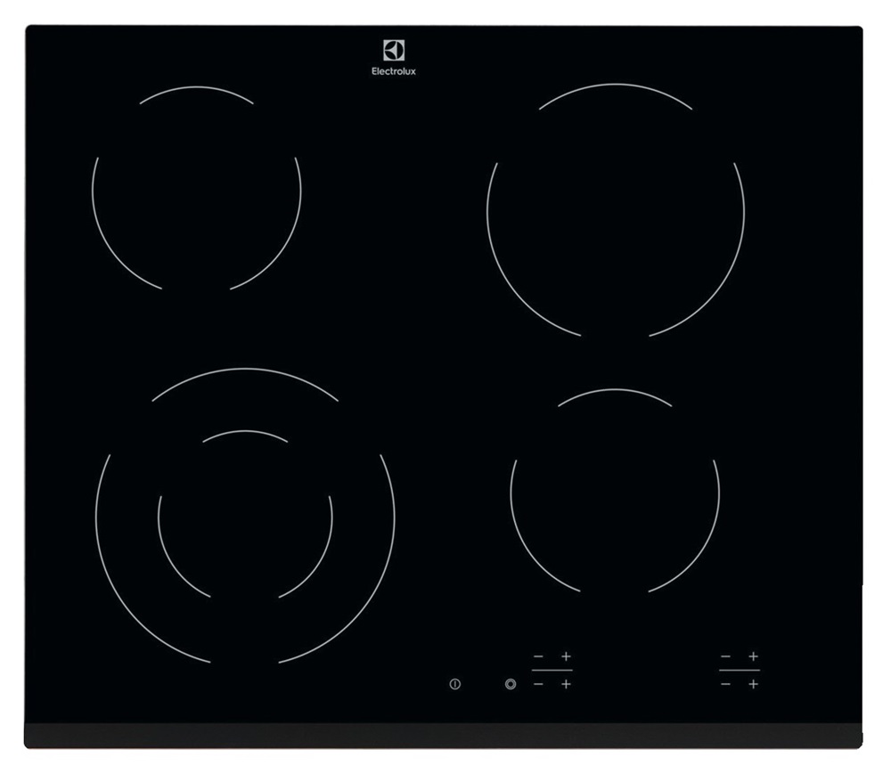 Electrolux EHF6241FOK fekete, beépíthető, elektromos üvegkerámia, főzőzóna: 4, beépíthető méret: 56cm, főzőlap