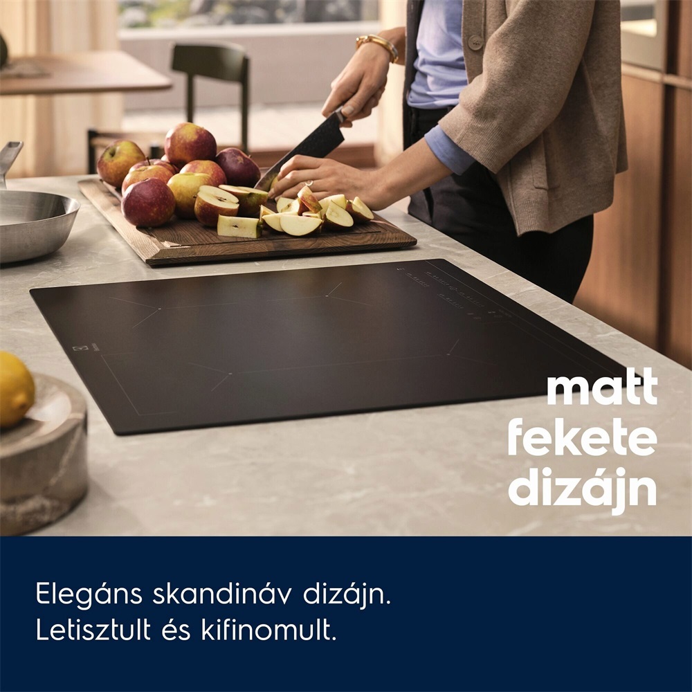 Electrolux EIT60433CT SaphirMatt® SE fekete, beépíthető, indukciós, főzőzóna: 4, beépíthető méret: 56cm, főzőlap