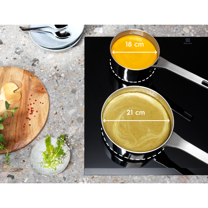 Electrolux EIV835 fekete, beépíthető, indukciós, főzőzóna: 5, beépíthető méret: 75cm, főzőlap