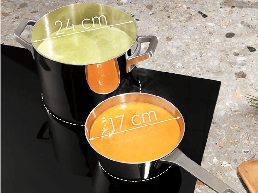Electrolux EIV84550 fekete, beépíthető, indukciós, főzőzóna: 5, beépíthető méret: 75cm, főzőlap