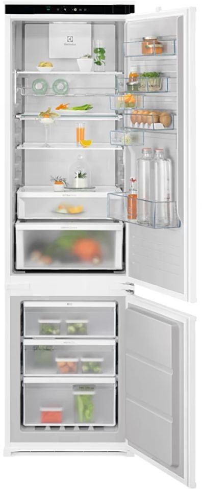 Electrolux ENP7MD19S alulfagyasztós, beépíthető, Hűtő:207L, Fagyasztó:62L, No frost hűtőszekrény