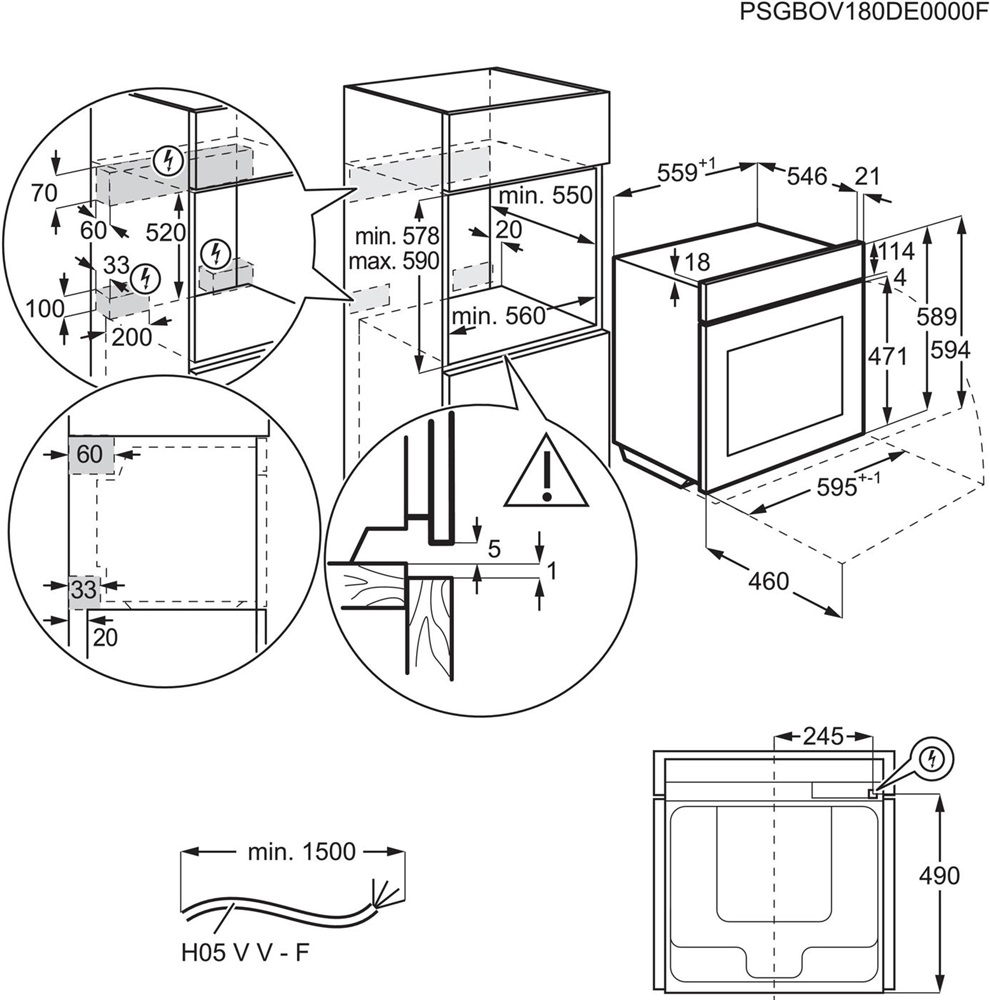 Electrolux EOC9P31WX SteamCrisp inox, beépíthető, sütőtér: 71L, grill, légkeverés, gőzsütő