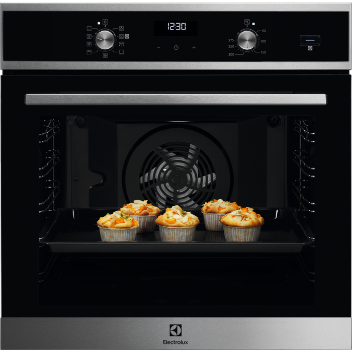 Electrolux EOD5H70X fekete, beépíthető, sütőtér: 72L, grill, légkeverés, sütő