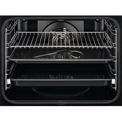 Electrolux EOD6P77WX SteamBake fekete-inox, beépíthető, sütőtér:72L, grill, légkeverés, priolitikus, sütő