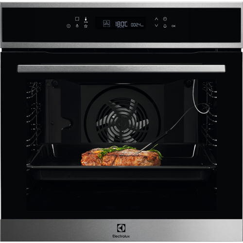 Electrolux EOE7P31X fekete, beépíthető, sütőtér: 72L, grill, légkeverés, pirolitikus, sütő
