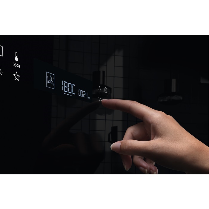 Electrolux EOE7P31X fekete, beépíthető, sütőtér: 72L, grill, légkeverés, pirolitikus, sütő
