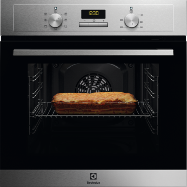 Electrolux EOF3H00BX inox, beépíthető, sütőtér: 65L, grill, légkeverés, sütő