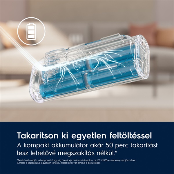 Electrolux EP71B14WET Hygienic 700 vezeték nélküli álló porszívó