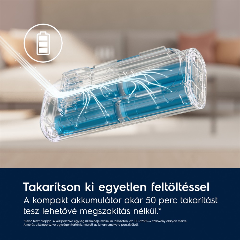 Electrolux EP71B14WET Hygienic 700 vezeték nélküli álló porszívó