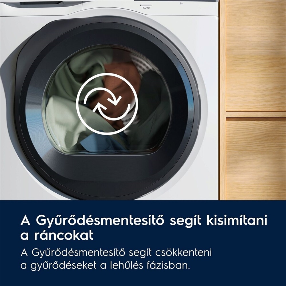 Electrolux EW6D185YE fehér, 8 kg, hőszivattyús, szárítógép