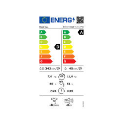 Electrolux EW8W4402QE fehér, elöltöltős, max.1400ford., 11 kg/7 kg, mosó-szárítógép (Újszerű)