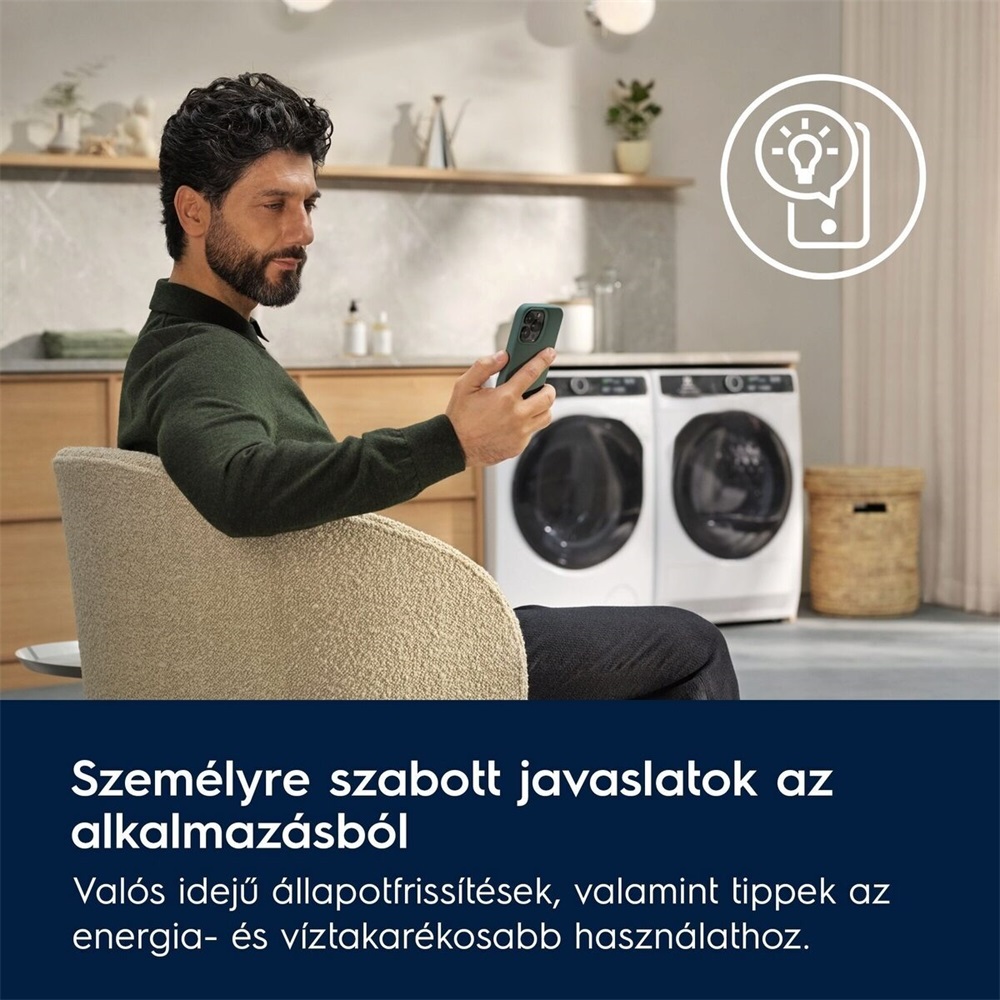 Electrolux EW8W4402QE fehér, elöltöltős, max.1400ford., 11 kg/7 kg, mosó-szárítógép (Újszerű)